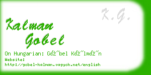 kalman gobel business card